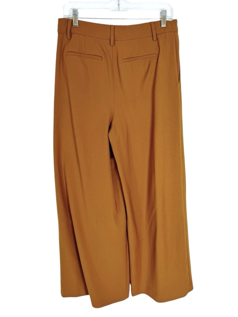 Madewell Wool Blend The Harlow Superwide-Leg Trouser Pant Camel Size 4 - Picture 7 of 14